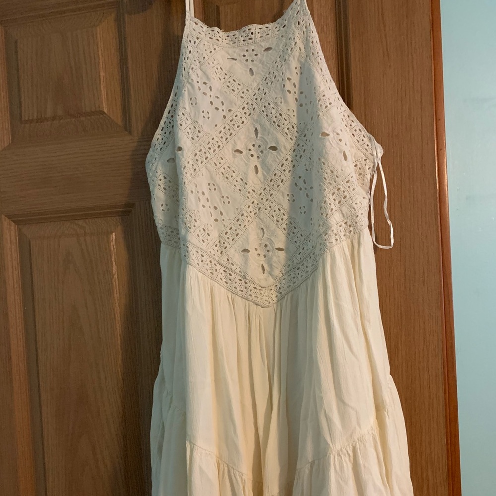 Cream American Eagle Summer Dress